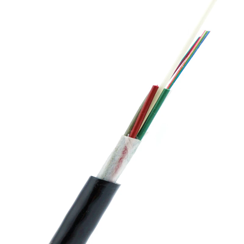 Outdoor pipeline single mode 12/24/48 core fiber optic cable GYFTY dielectric fibra cable