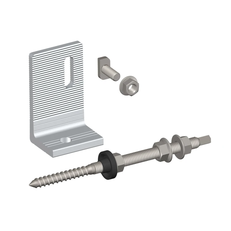 Art Sign metal sheet sandwich rooftop solar panel roof mounting brackets L feet solar roof rack manufacturer