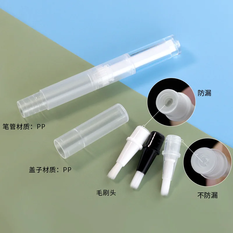 Empty 2ml 3ml 5ml Lip Gloss Tube Container Nail Polish Makeup Accessories Twist Pen Empty Cuticle Oil Pen with Brush