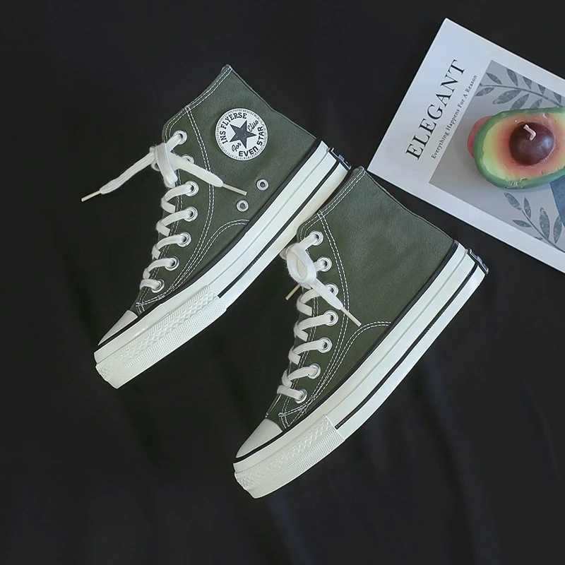 2022 custom logo Summer new couples simple canvas shoes high top summer walking style casual shoes for young men and women