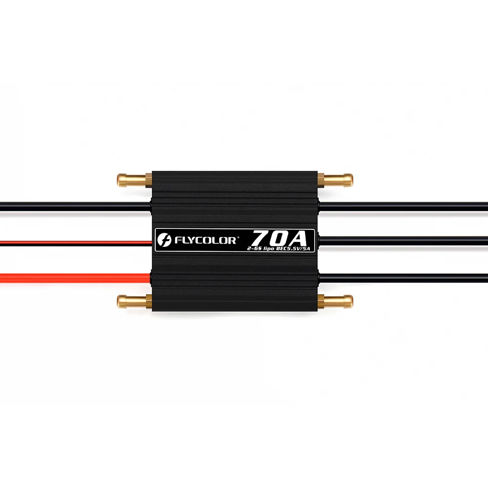 Flycolor FlyMonster 70A водонепроницаемый бесщеточный ESC 2-6S Lipo электрический регулятор скорости с системой водяного охлаждения BEC для радиоуправляемых лодок