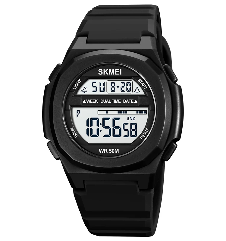 New model 2 time skmei 1821 teens watches sports silicone relojes hombre man watch