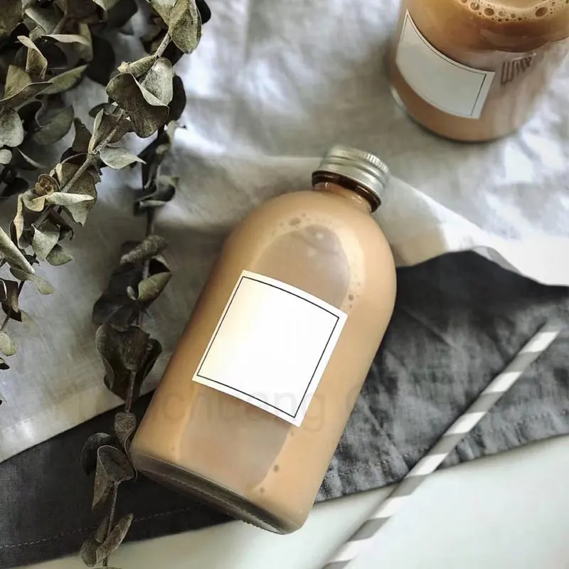 270ml 350ml  500ml Juice Milk Liquor Frosted Glass Bottle for Juice Coffee Tea Soda Vodka Tequila Brandy