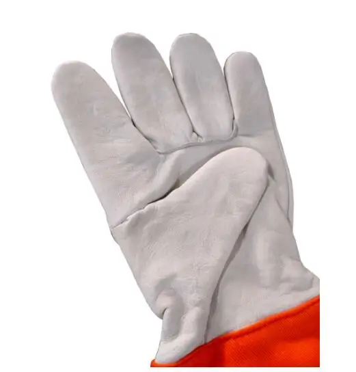 High-quality Heat Resistant Forest Fire Fighting Gloves with Long Sleeve Reflective Strip Fire Resistant Welder Gloves