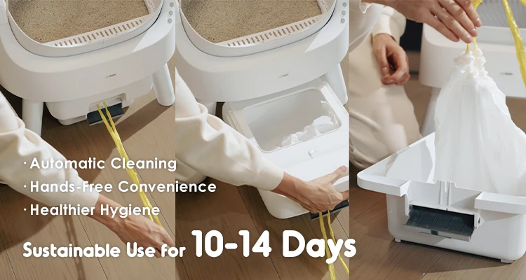 Automatic cat litter box self cleaning cat toilet super large open type electric excrement shovel machine