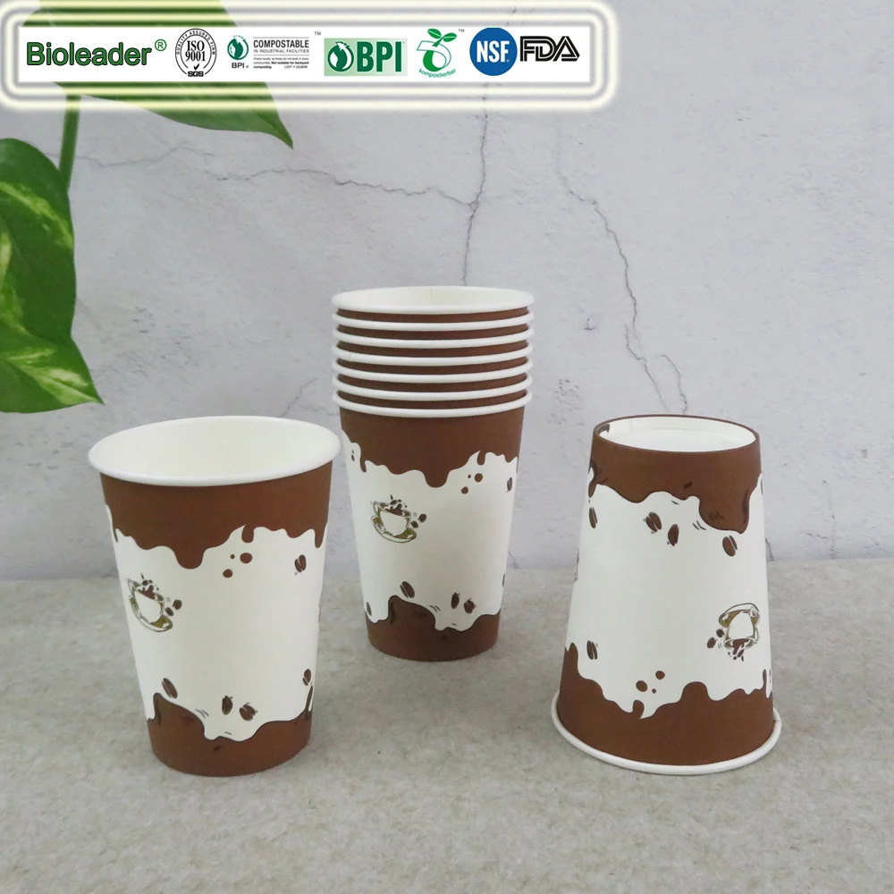 OEM Disposable Paper Coffee Cups with Lids, Insulated To Go Coffee Cup for Hot Beverage Drinking Cup for Home Party