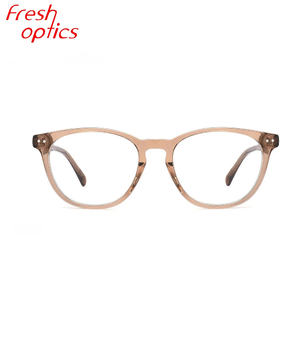 Hot selling brand high quality ready eyewear stock glasses retro acetate optical eyeglasses frames for women