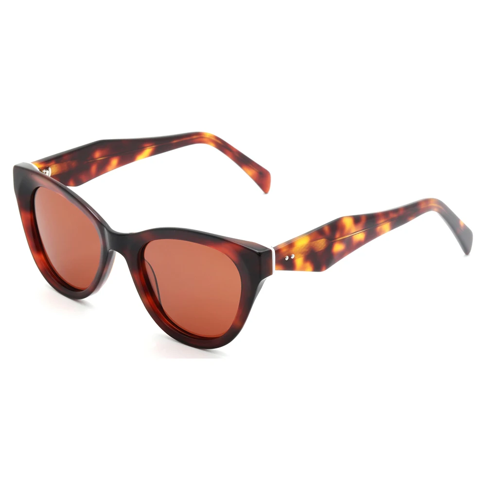 Fashionable Thickness Acetate Frame Sunglasses Polarized Lens Hand Made Quality Luxury Sunglasses