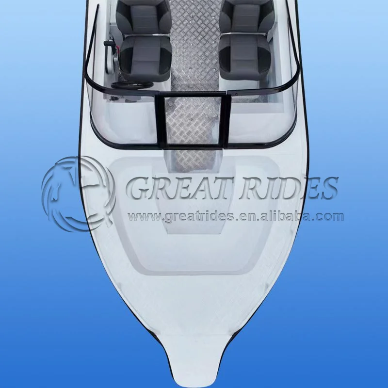 18.4Ft/5.6m Speed Boat With Windshield Top Quality Leisure Racing Speed Boat Without Motor For Sale