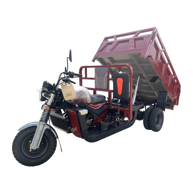 For Sale Dump Loader Tricycle Gasoline Tricycle Motorcycle Loader Tricycle for Farm Use