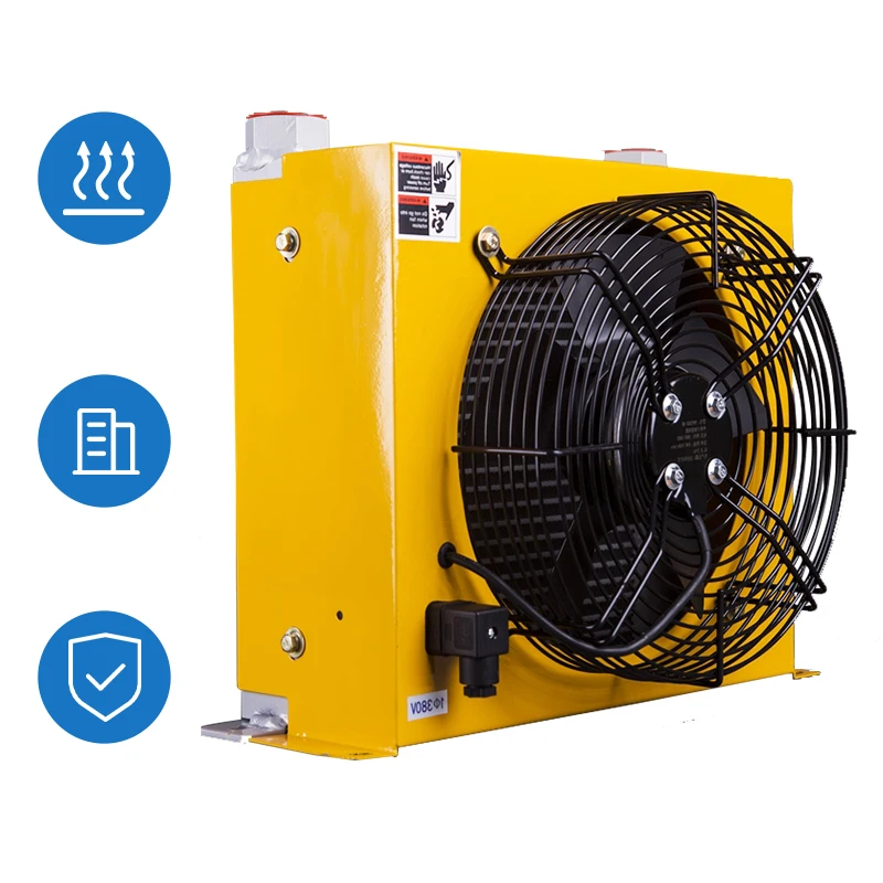 HM Air-Cooled aluminum hydraulic Air cooling oil cooler Heat Exchanger hydraulic oil radiator