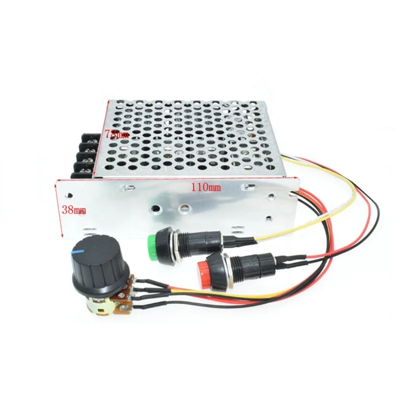 60A DC10V-55V 12V 24V 48V линейный привод контроллер PWM контроллер скорости мотора постоянного тока вращение по часовой стрелке и против реверсивный переключатель