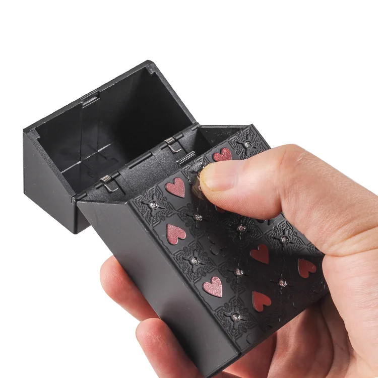 Wholesale Smell Proof Pure Color Plastic Smoking Case Custom Dispenser Display Cigarette Case Box