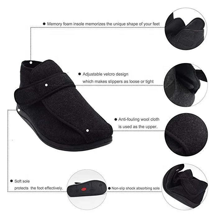 Hot Sale Rubber Material Diabetes Medical Shoes
