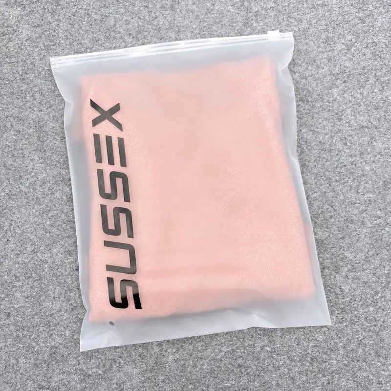 Eco Friendly Clear Zipper Clothes Storage Packaging Bags Frosted Plastic Ziplock Bag Pe Zip Lock Packaging Bag With Your Logo