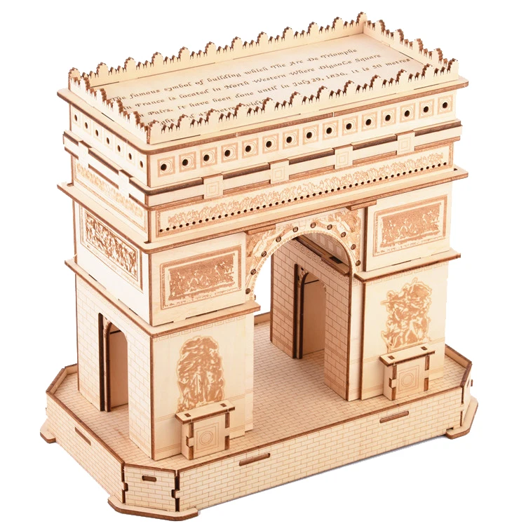 Scorpion Fighter Toys Plane Craft Model Basswood Material Wooden Puzzle 3D Toys Exquisite Gift for Teenage