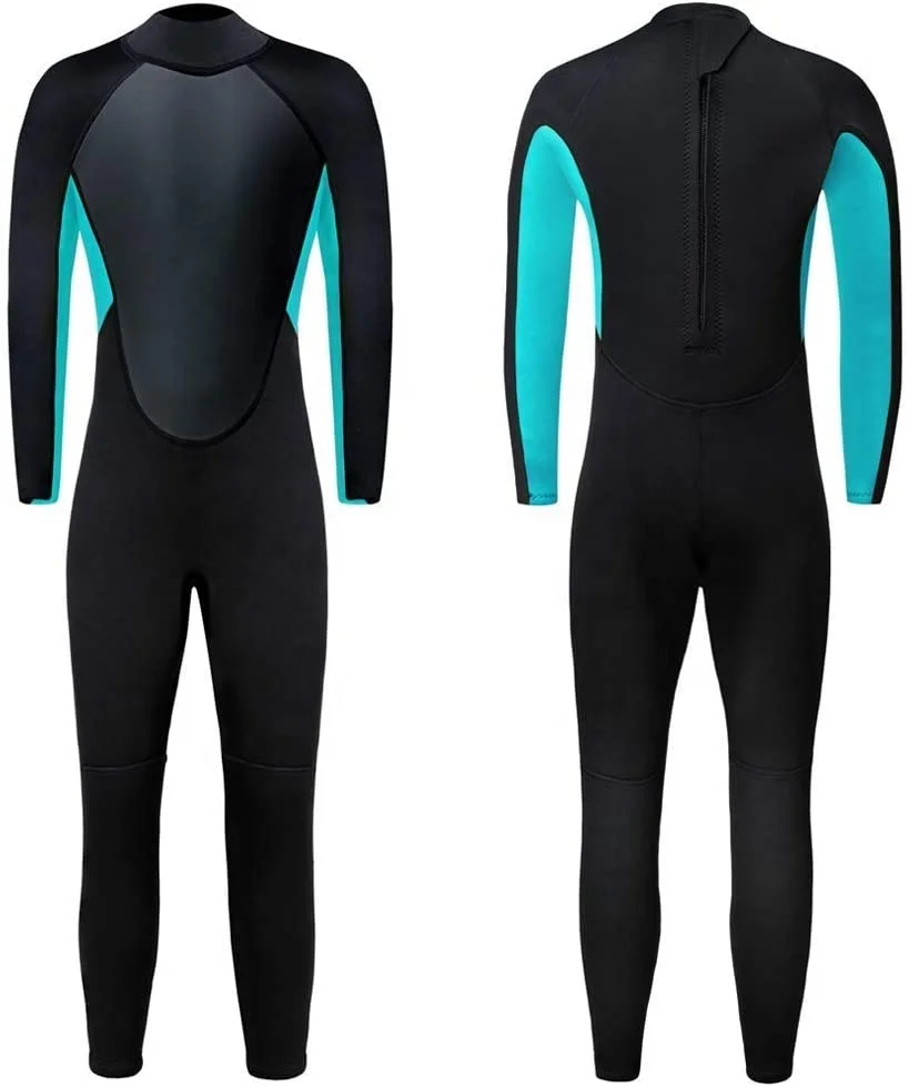 
Hot Sale 3mm Neoprene One-Piece Back Zip Child Wet Suit Kids Wetsuit for Surfing Canyoning 