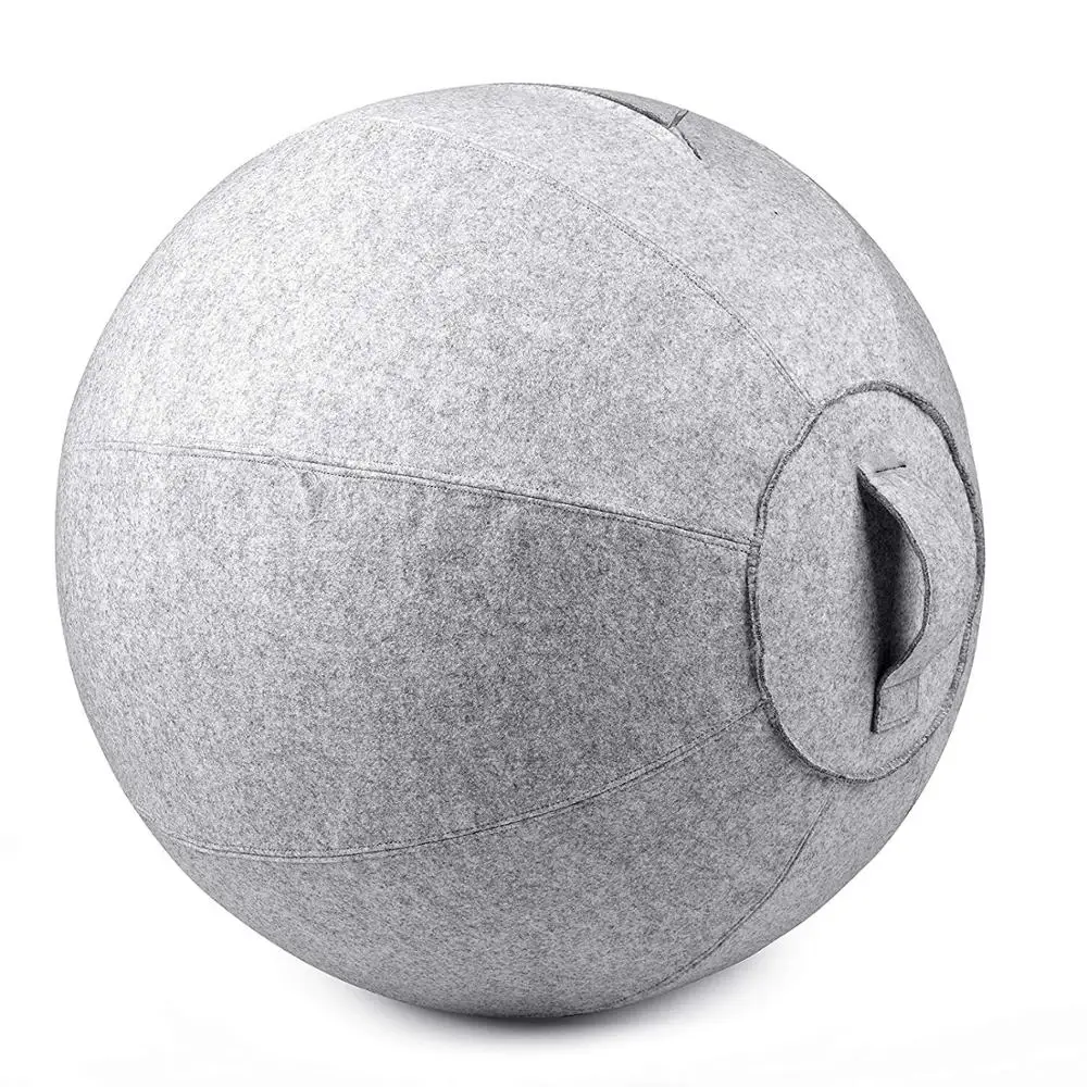 Exercise Yoga Balance Ball with cover Non-slip Pvc Customized Anti-burst Stability Gymnastic