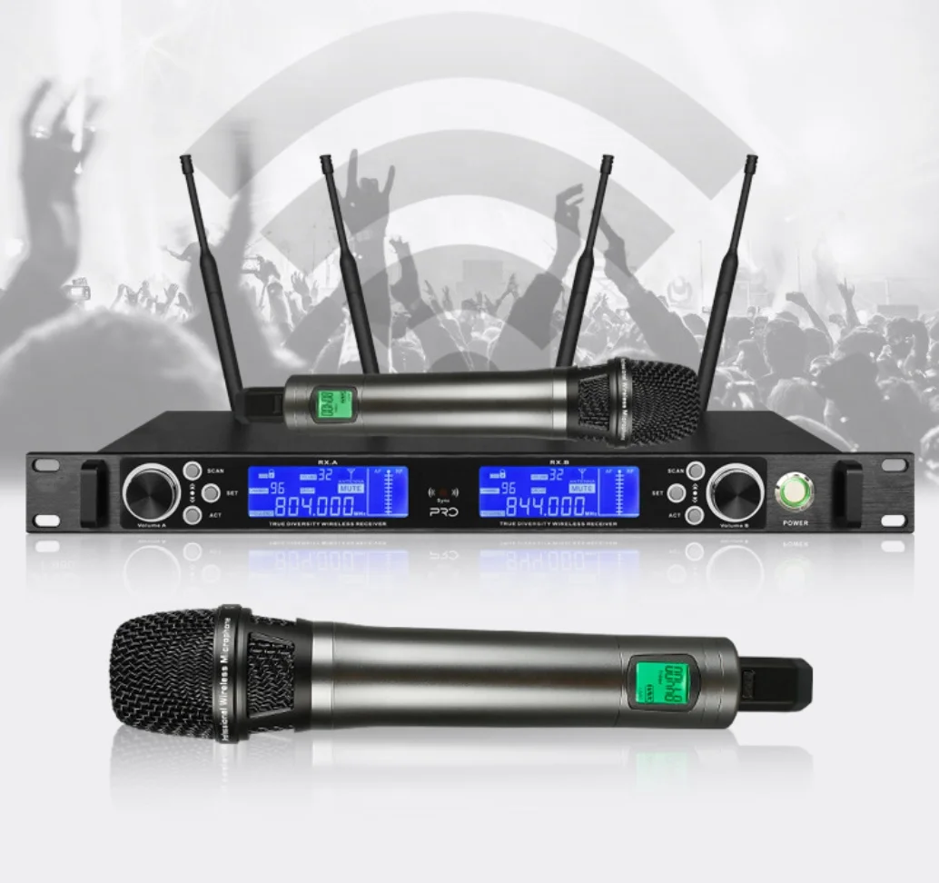 UHF wireless microphone for dj sound system  and microphone for conference system