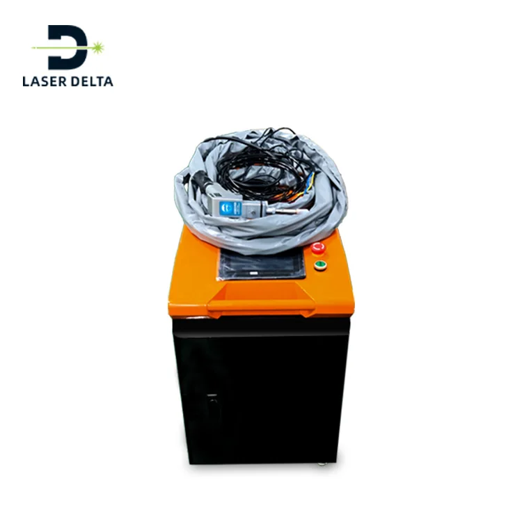 Portable Hand held 1000W 1500W 2000W fiber laser welding machine for welding 1-2mm stainless steel cabinet box multifunction