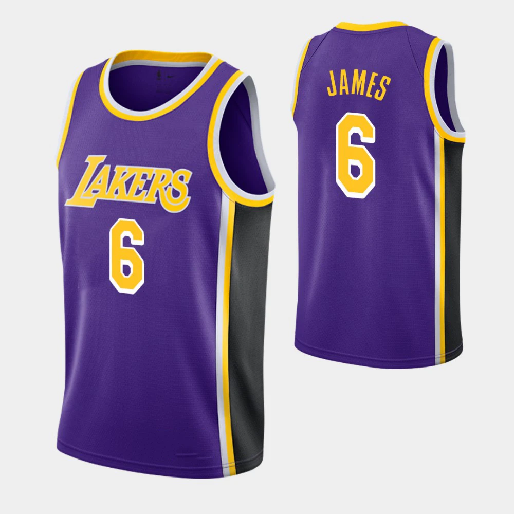Оптовая продажа #6 LA Laker рубашка Джерси мужская баскетбольная форма отряд мелодии