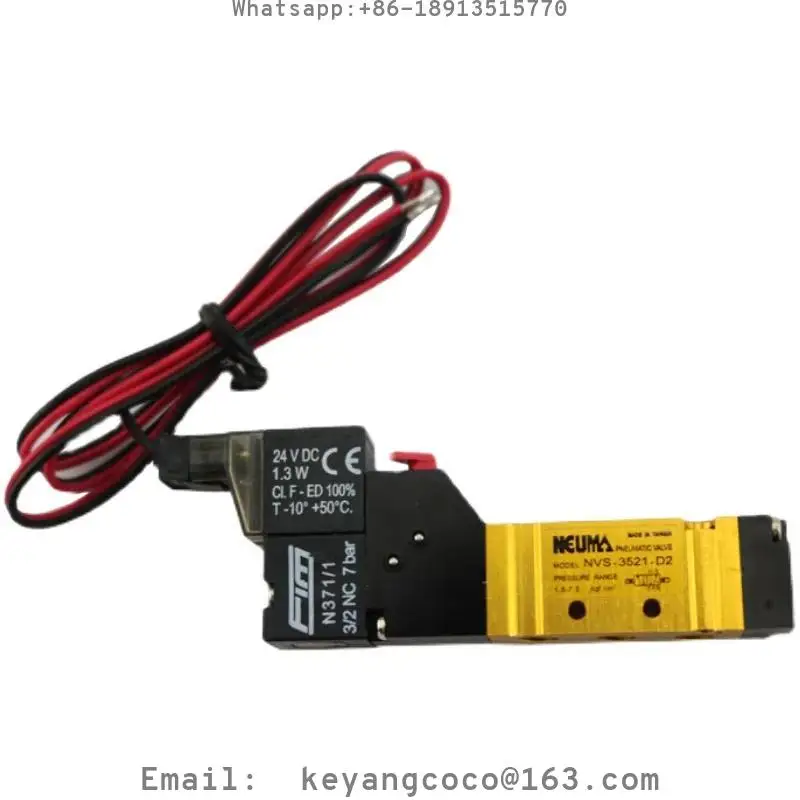 NEUMA Solenoid valve MODEL: NVA-6321-  PRESSURE RANGE 2~10 KGF/