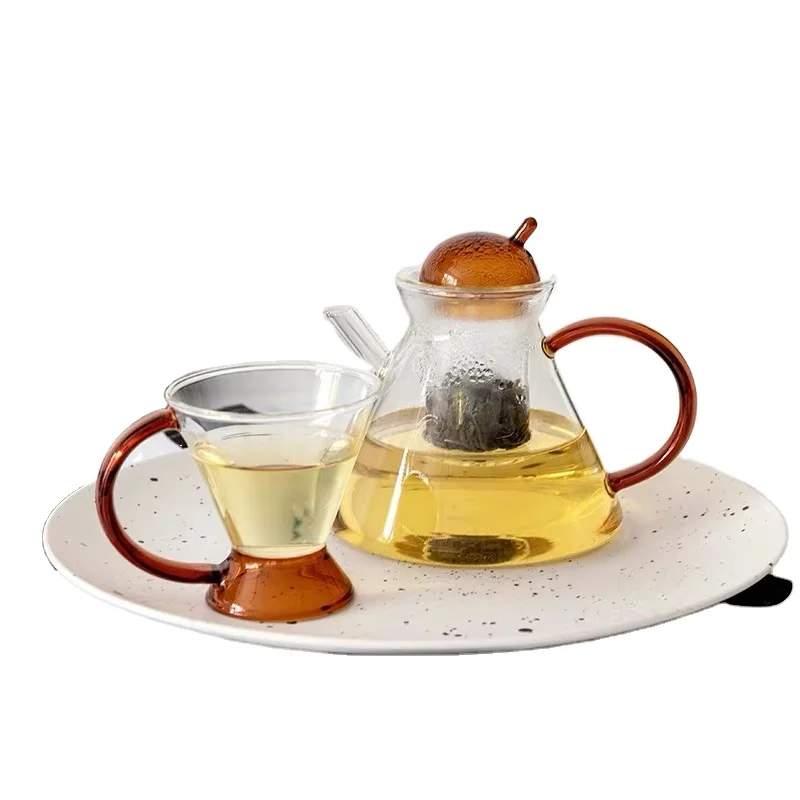 Glass Teapot New Design Borosilicate Glass Tea pot set