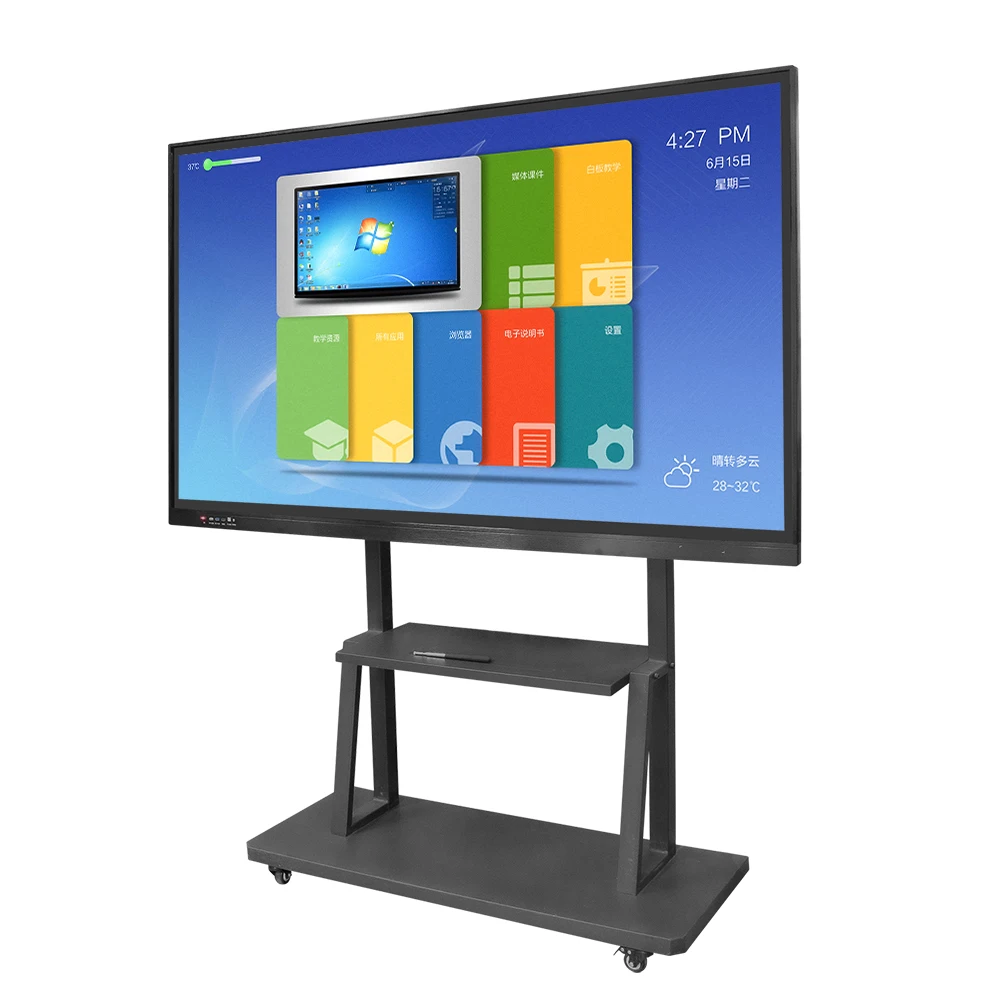 4k Ultra HD LCD display 65 75 86 inch interactive electronic whiteboard teaching board smart touch screen panel