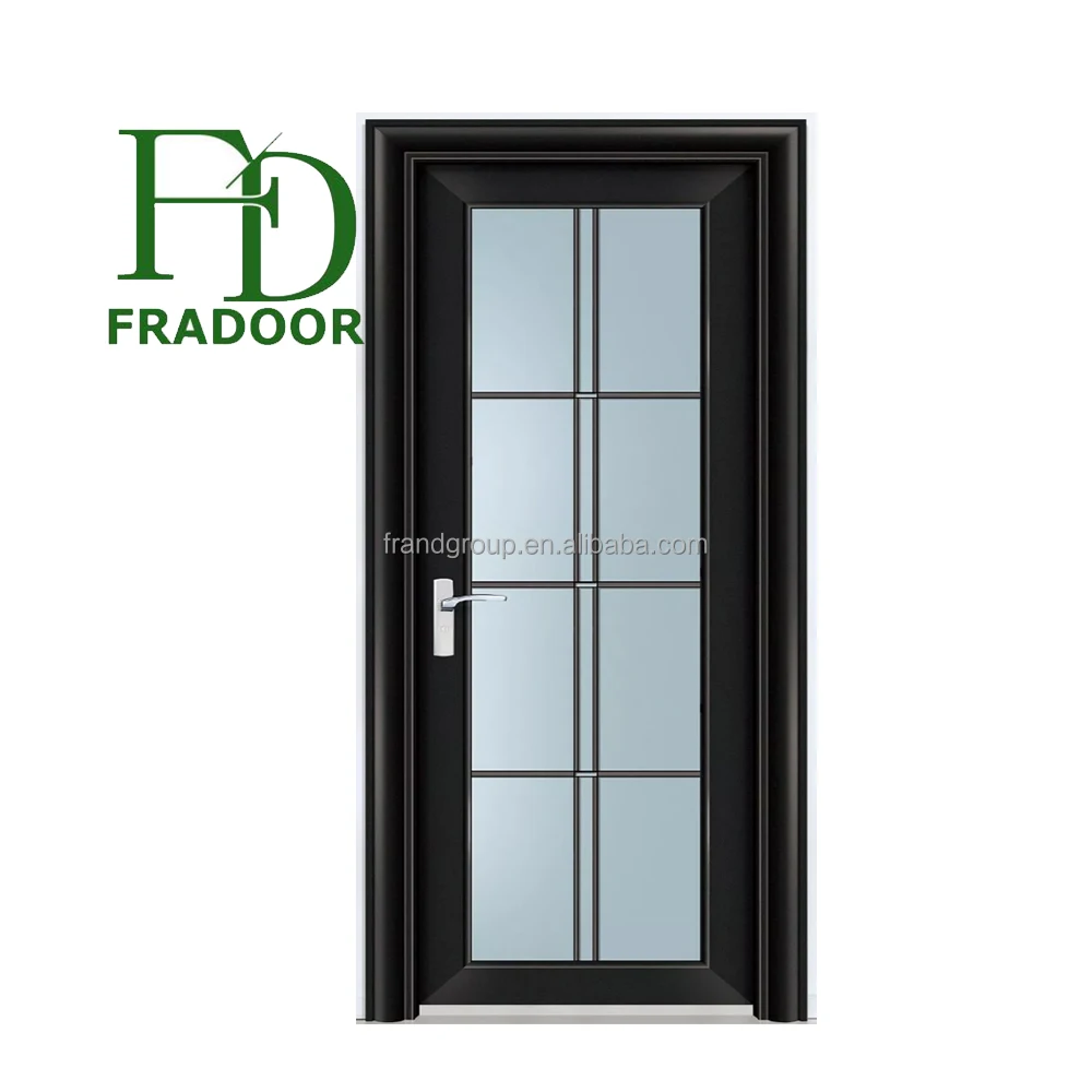 China Supplier Aluminum Fiberglass Interior Door For Bathroom