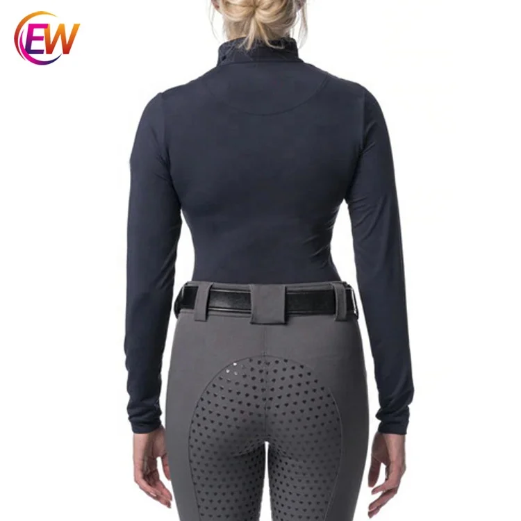 EW Sport T Shirt Horse Riding Tops Long Sleeves Equestrian Riding Shirt