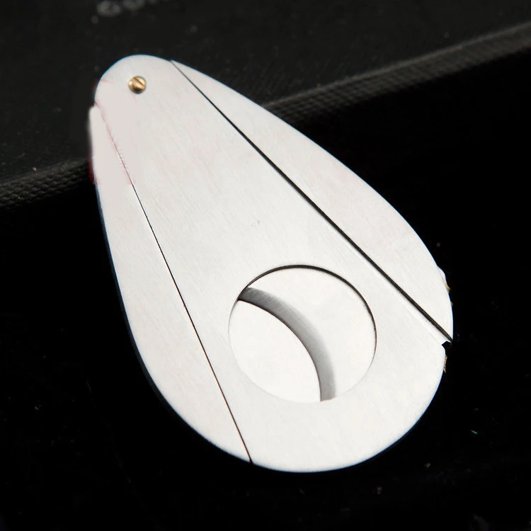 Luxury Cigar Accessories Stainless Steel Cohiba Table Chrome Cigar Cutter Vintage