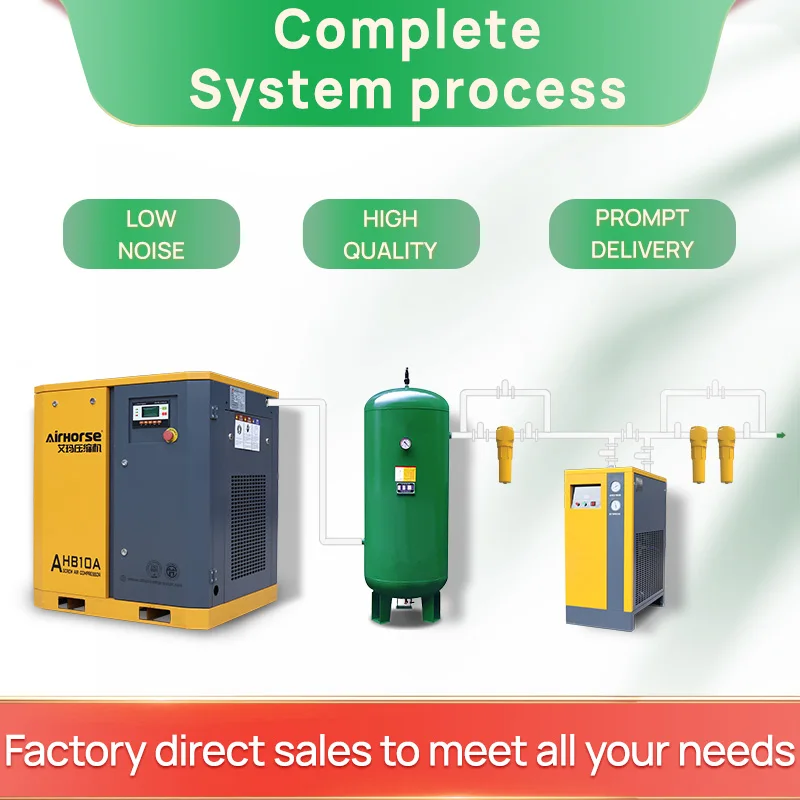 China energy-saving ac power air-cooled oil-free pressure switch air compressor for plastic blowing machine