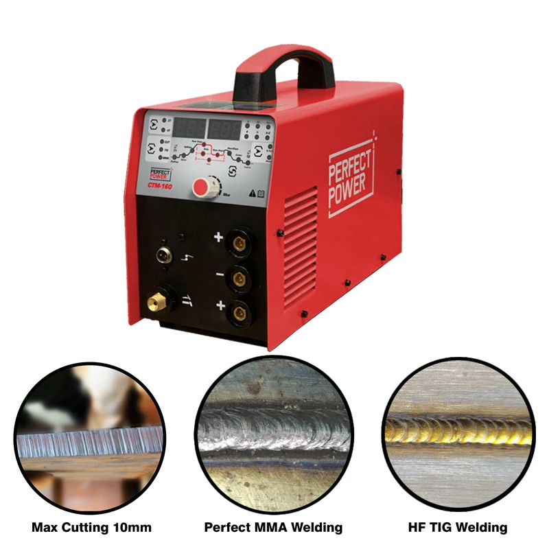 Welder Machines CTM-160P Arc Plasma Cutting Machine Cutter MMA Welding HF TIG Inverter DIY Welders