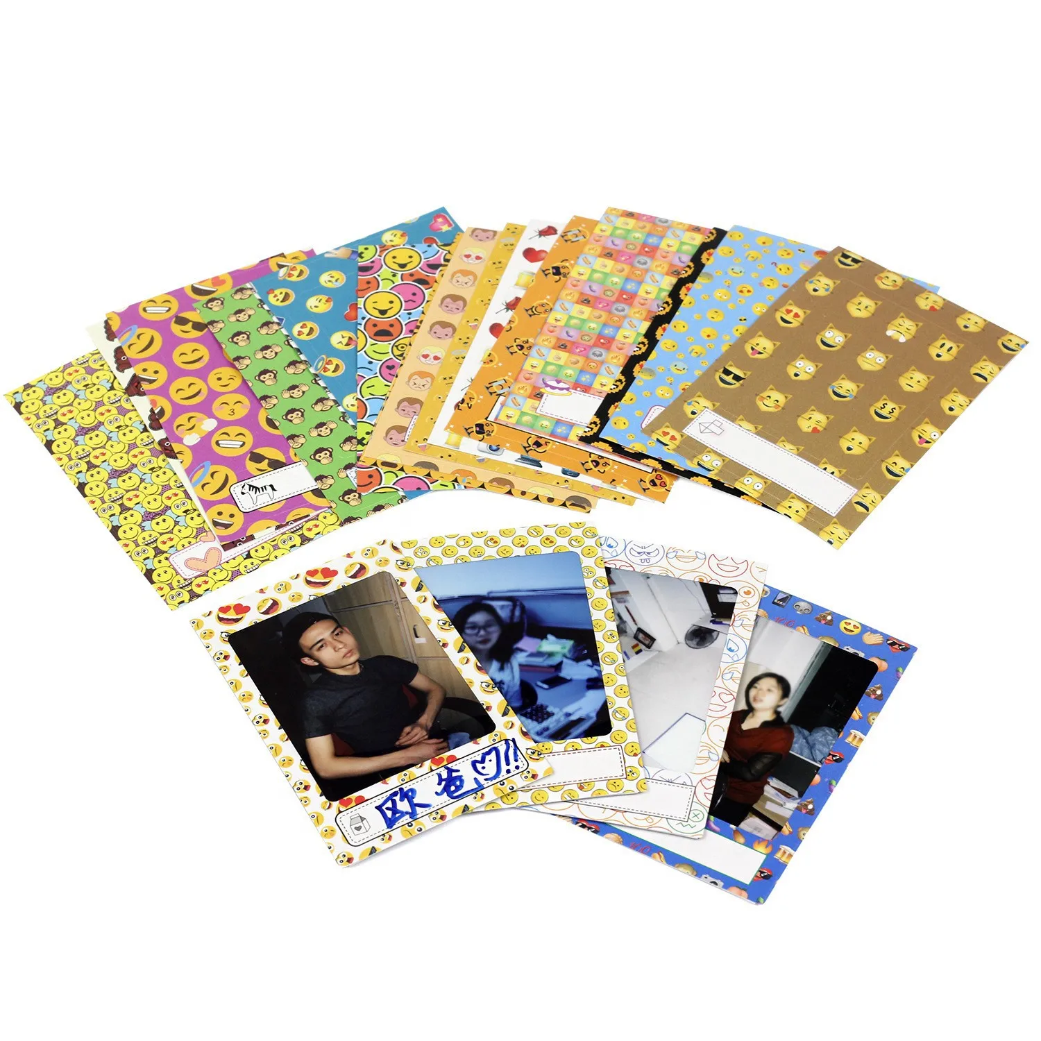 Self-Adhesive DIY Scrapbook Photos Frame Stickers for Instax Mini Movie Albums Handmade Paper Sticker