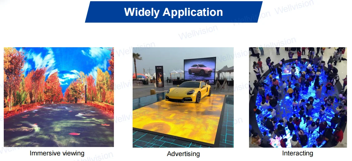 P3.9 Church public full color TV wall portable event rental stage background floor tiles light emitting diode panel display