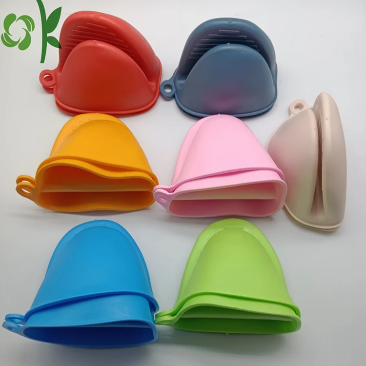 OKSILICONE Hot Sale Reusable Silicone Heat Resistant Cooking Pinch Mitts Potholder for Kitchen Cooking & Baking