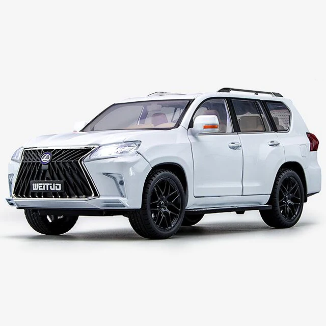 Новинка 1:18 Модель автомобиля Lexus LX570 со звуком и светом из сплава Детская игрушка украшение оптовая продажа