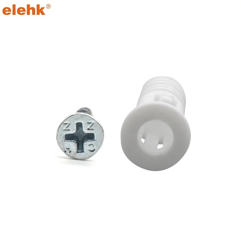 Elehk 12-14-16 X 1-1/2-Inch Green Plastic Wall Ribbed Anchors Expanding Plastic Screw Anchors Plastic Anchor