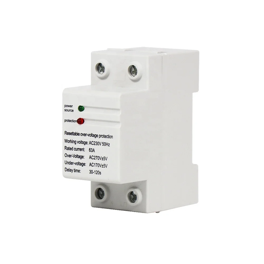 32A 40A 50A 63A 80A 100A 230V 380V Din-рейка регулируемая по протекторному напряжению реле протектор