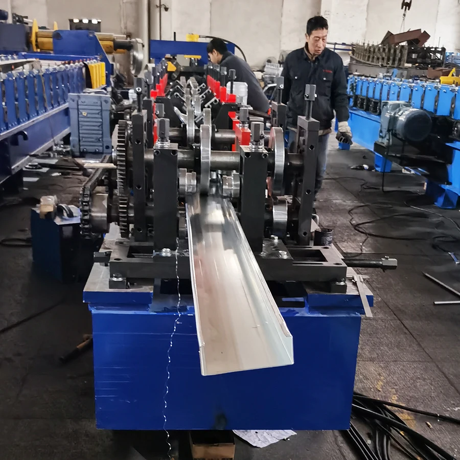 C Z Purlin Profile Cold Roll Forming Machine Cz Purlin Tile Making Machine purlin roll forming machine steel 75-250