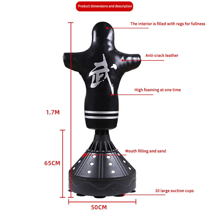 China supplier Boxing Equipment Free standing Heavy Punching bags body shape Boxing Target Bag punching dummy