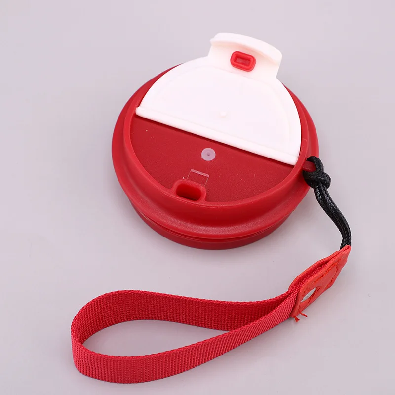 New Wholesale 390ml Portable Coffee Mugs sublimation blank Car Travel Insulated Cups With Leakproof Lid and Lanyard Vaso Termico
