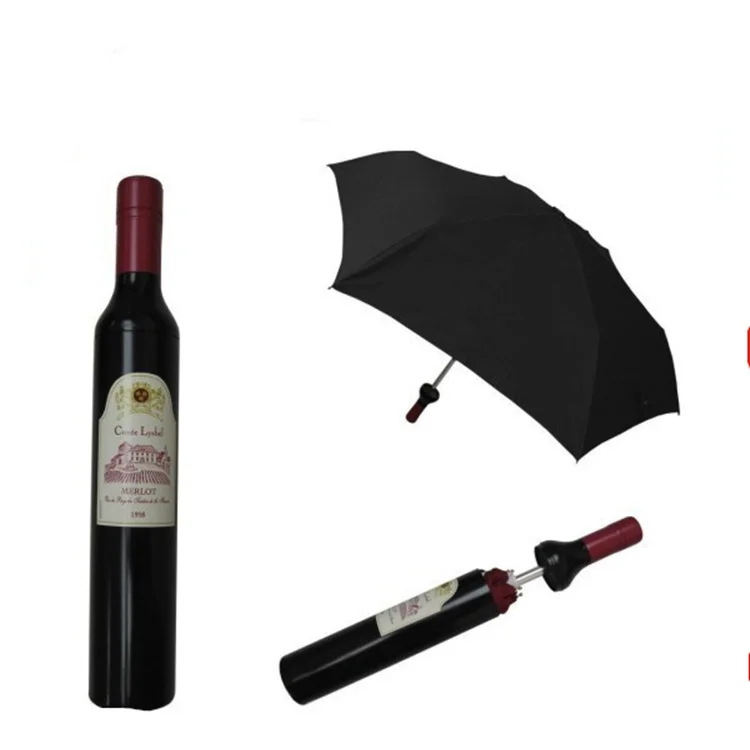 
Wholesales Custom Logo Printing Colourful Wine Umbrella Bottle Umbrella Designs 