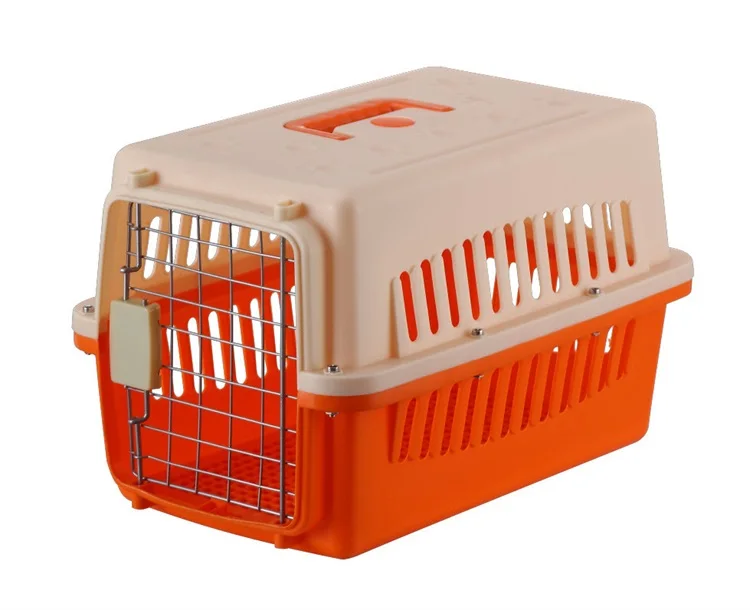 
Plastic Pet Carrier For Cat Dog Puppy Rabbit Travel Box Basket Cage Outdoor New Transport Pet Kennel Crate Travel Cage 
