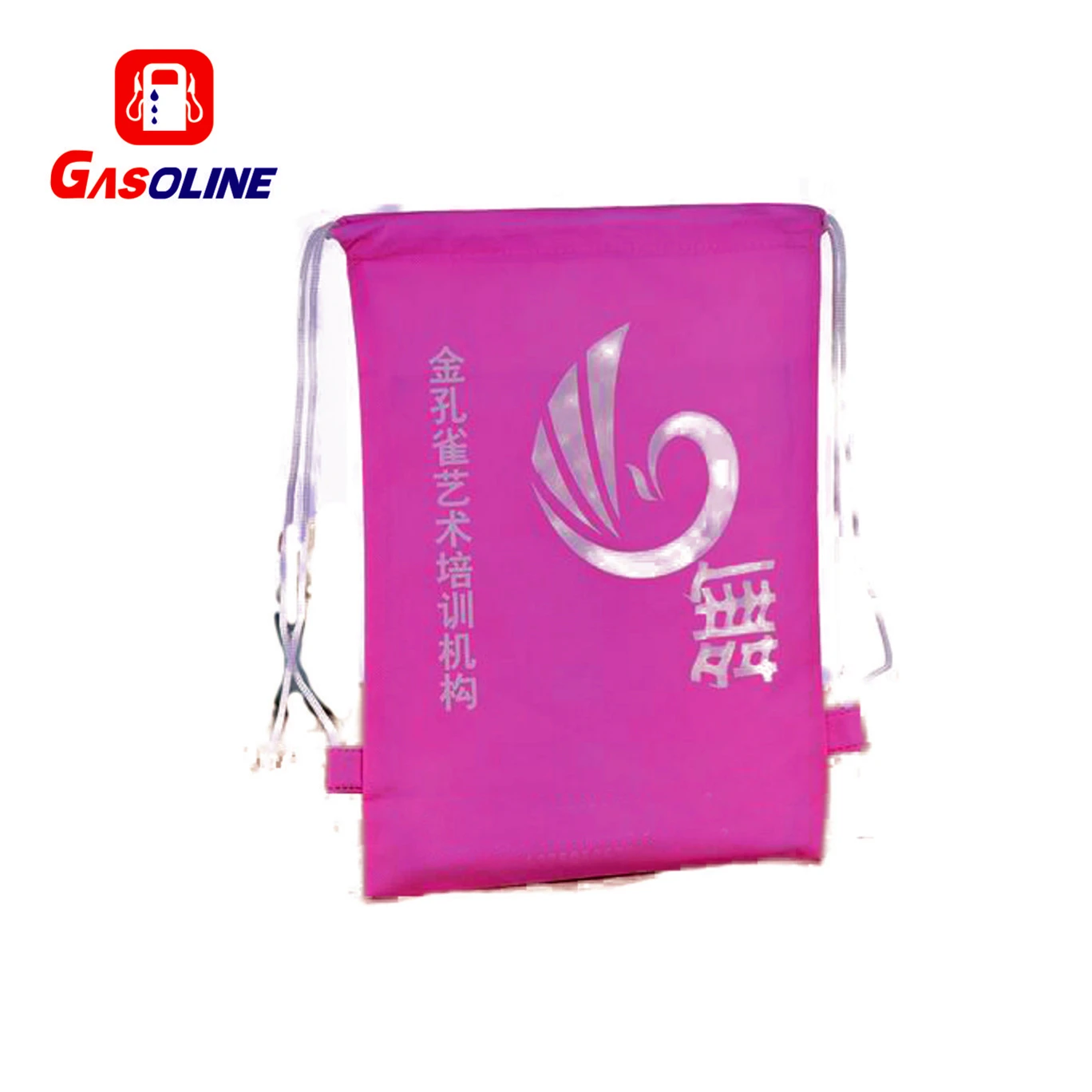 High quality Gym Sports Custom Logo Printed Cheap Polyester Drawstring Shopping bag