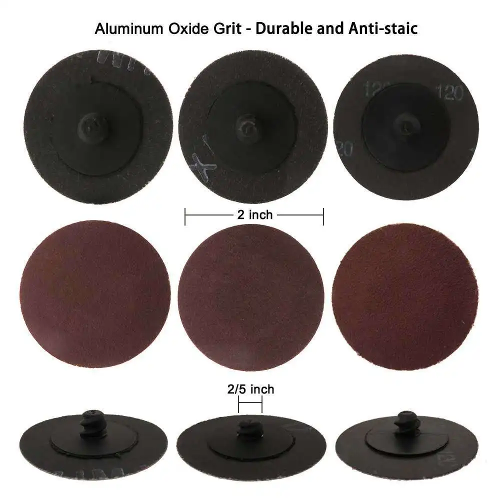 2 inch  Aluminium oxide abrasive Polishing Nylon Sanding Discs Quick change disc abrasive tools customized for