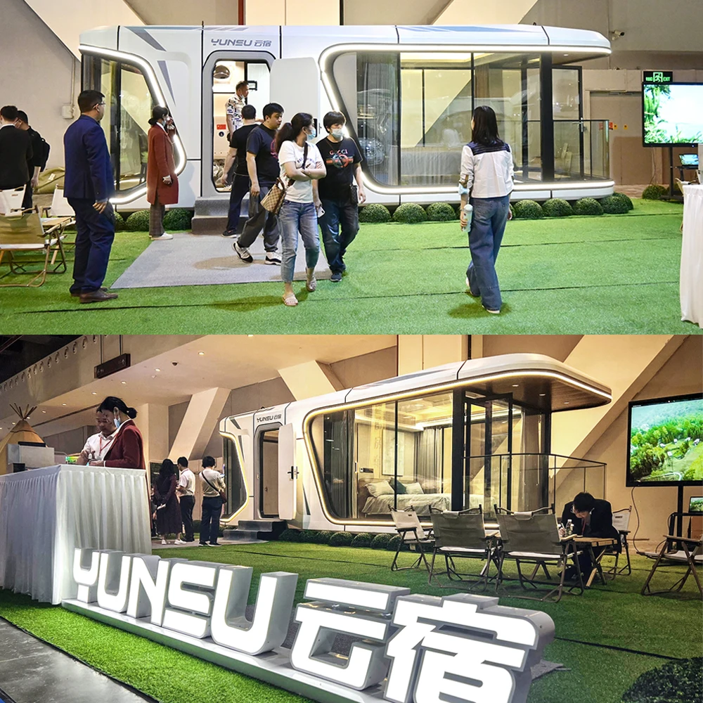 OEM Modular Prefab YUNSU Prefabricated Mobile Tiny Space Capsule Homestay Container House MAX
