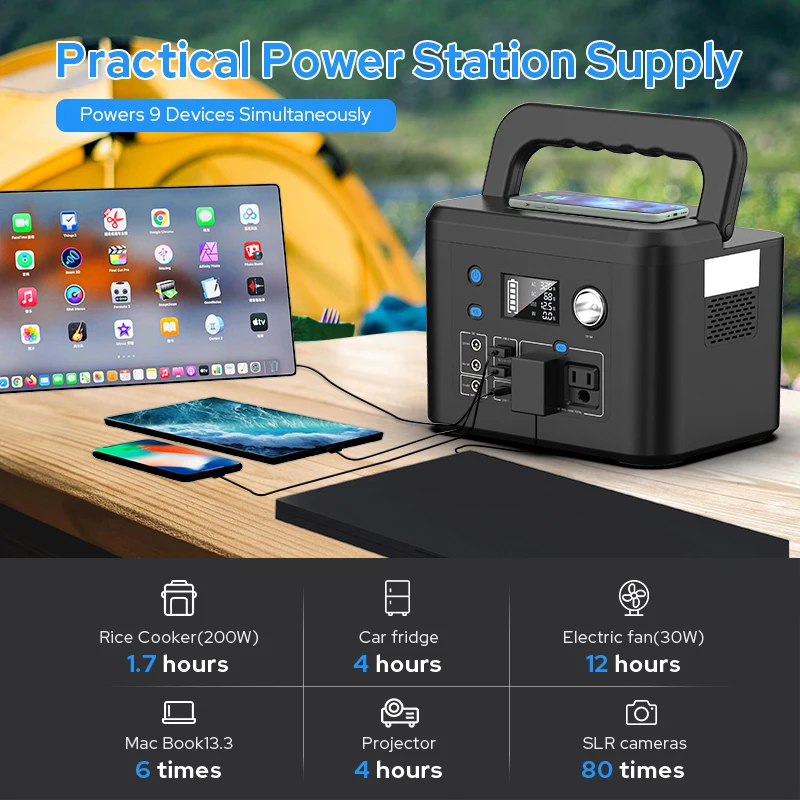 Wholesale 300W 600W 80000mAh Portable Power Station with Wireless Charger Function