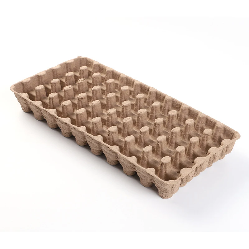 Degradable yellow pulp paper tray Inner lining paper tray products Egg packaging shock absorbing paper plastic pulp tray