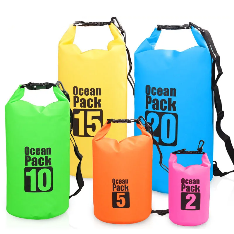 Best Seller 10L Waterproof Dry Bag Lightweight PVC Backpack for Kayaking Rafting Boating Swimming Camping Hiking Beach Fishing